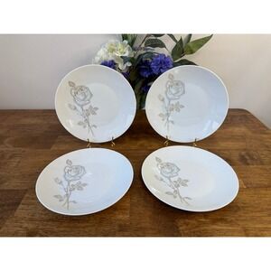 Rosenthal Classic Rose Salad Plates Raymond Loewy Germany Porcelain Vintage